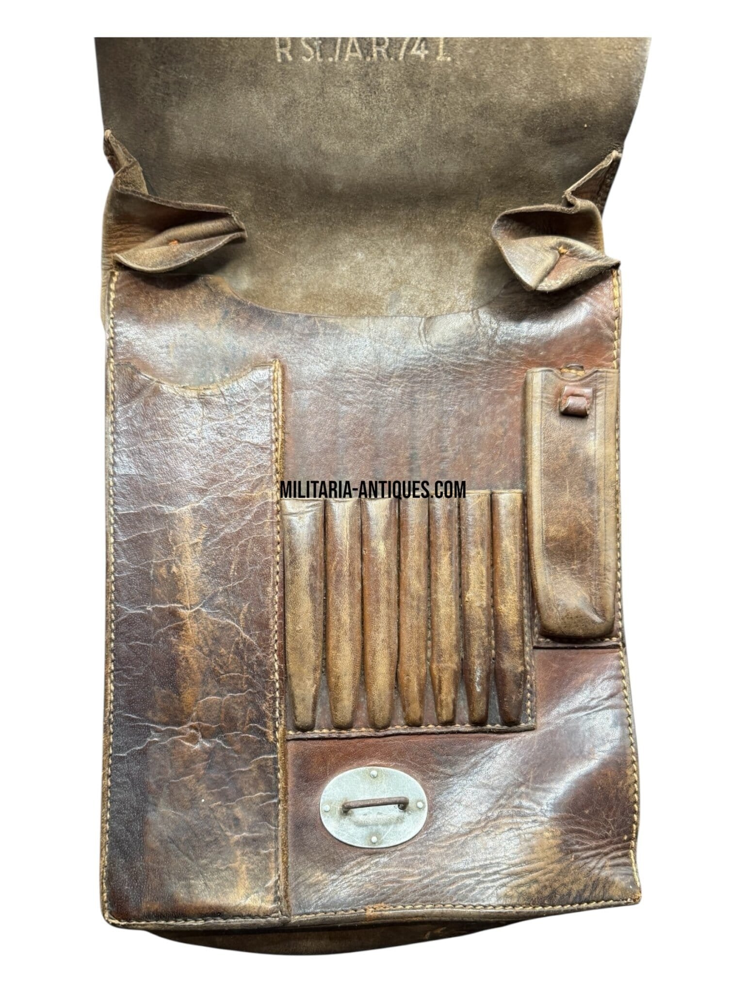 Early-War German Map Case – Alexander Hermes 1936, Unit Marked — image 4