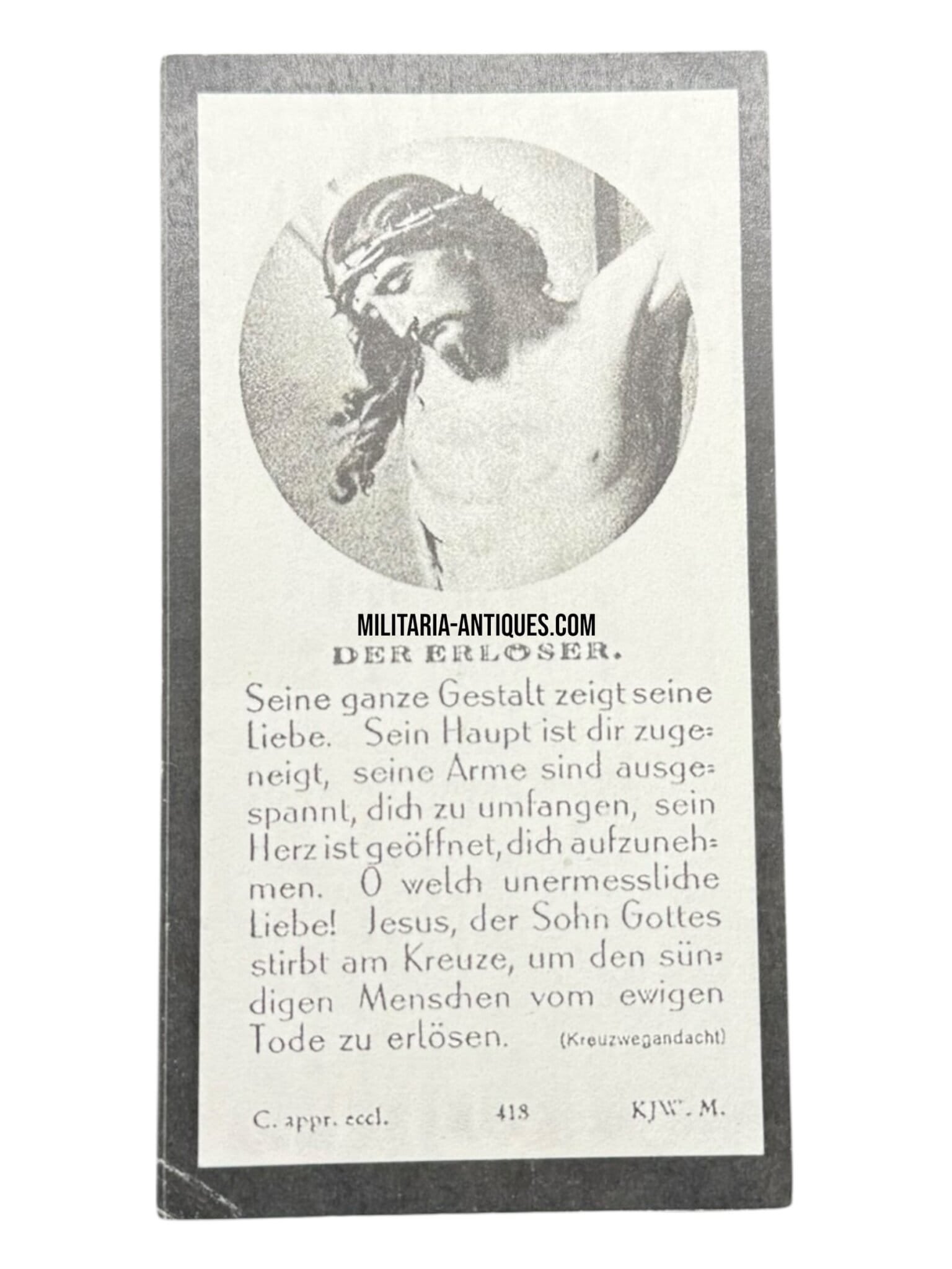 Fallschirmjäger death card — image 2