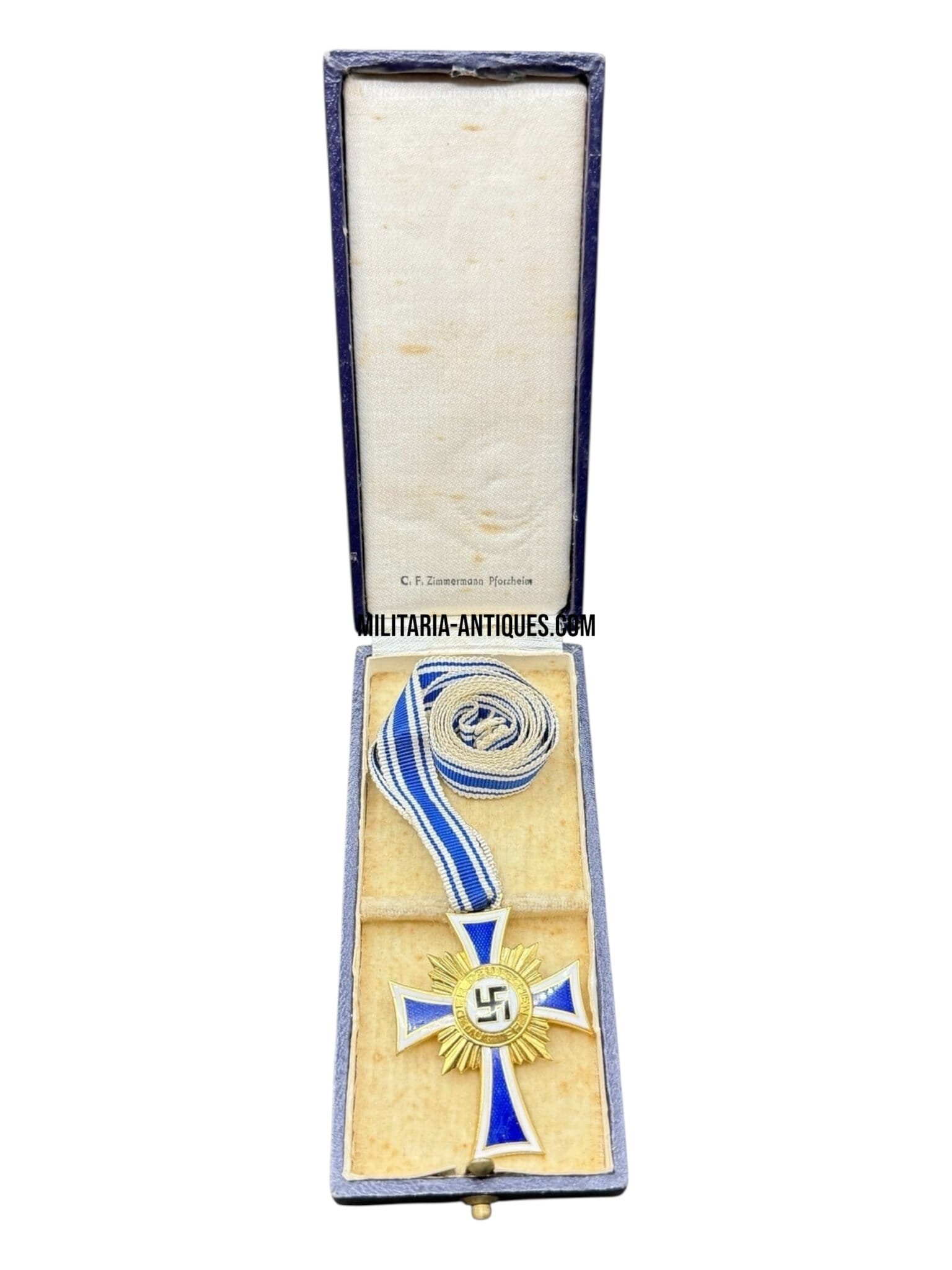 Mother's Cross in gold with box — image 3