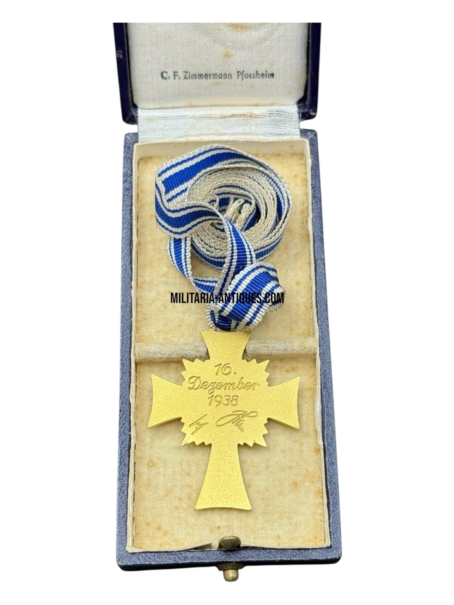 Mother's Cross in gold with box — image 7