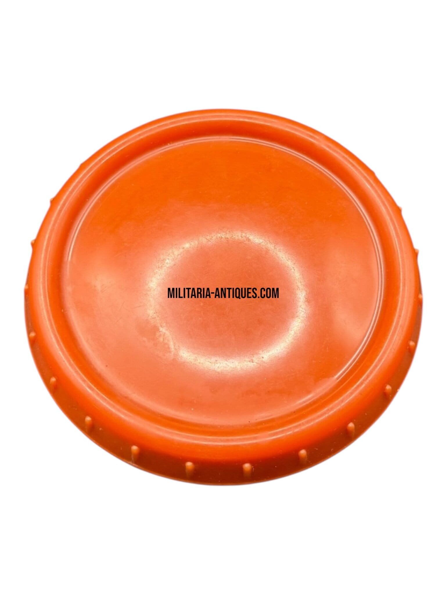 Orange bakelite butterdish — image 2
