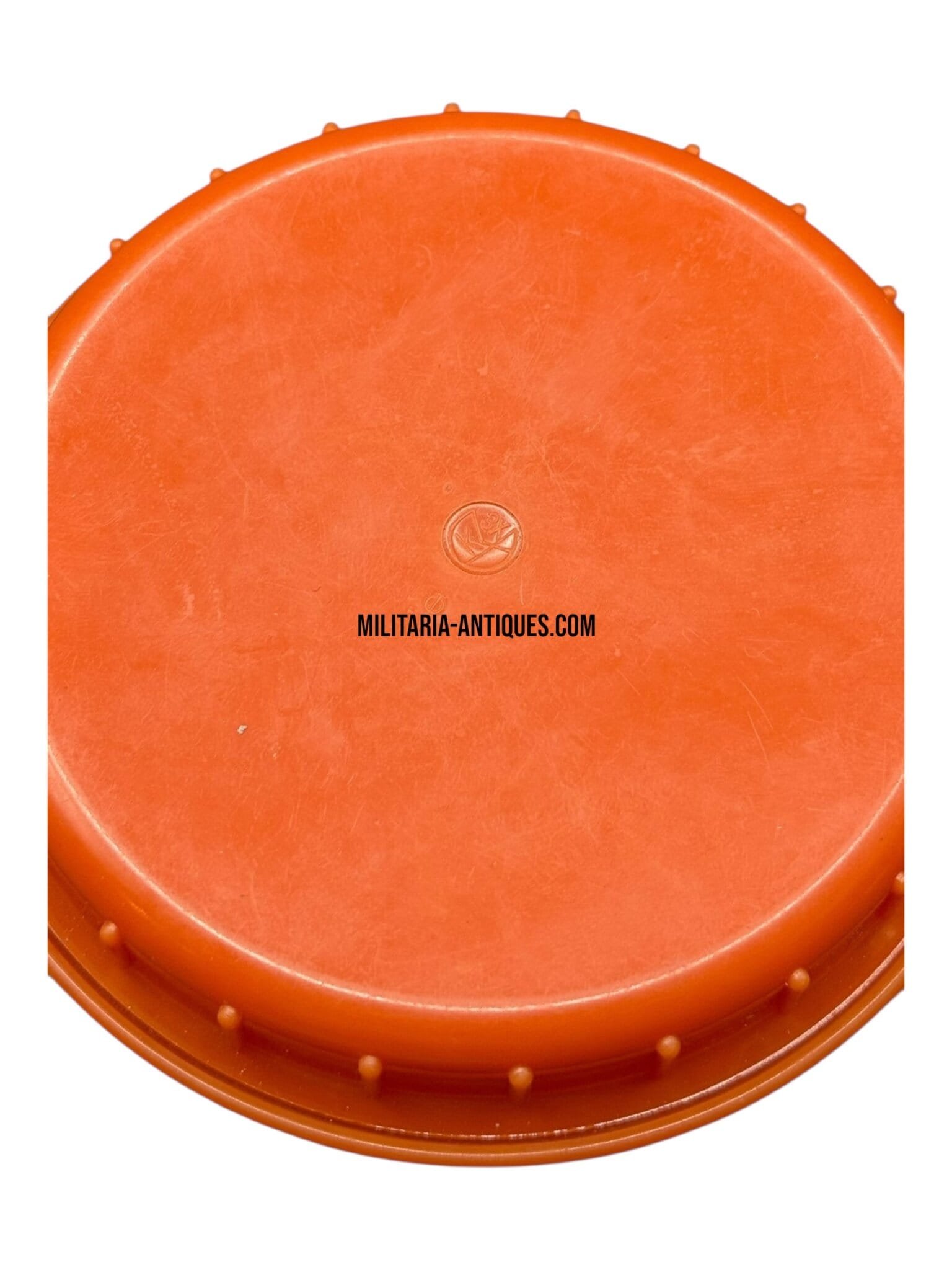 Orange bakelite butterdish — image 4