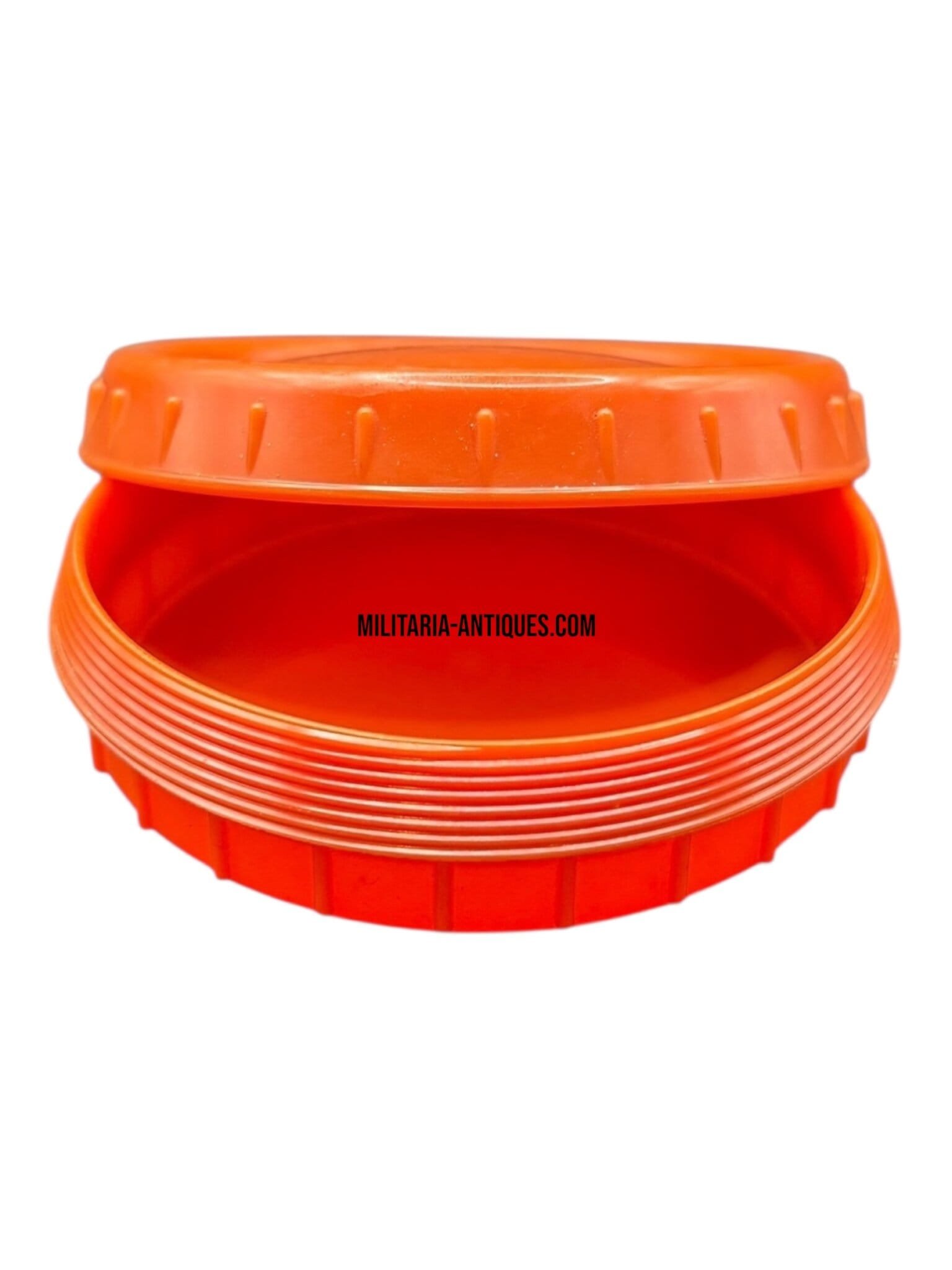 Orange bakelite butterdish — image 5
