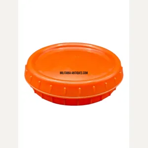 Orange bakelite butterdish