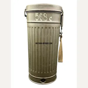 battle damaged gasmask canister