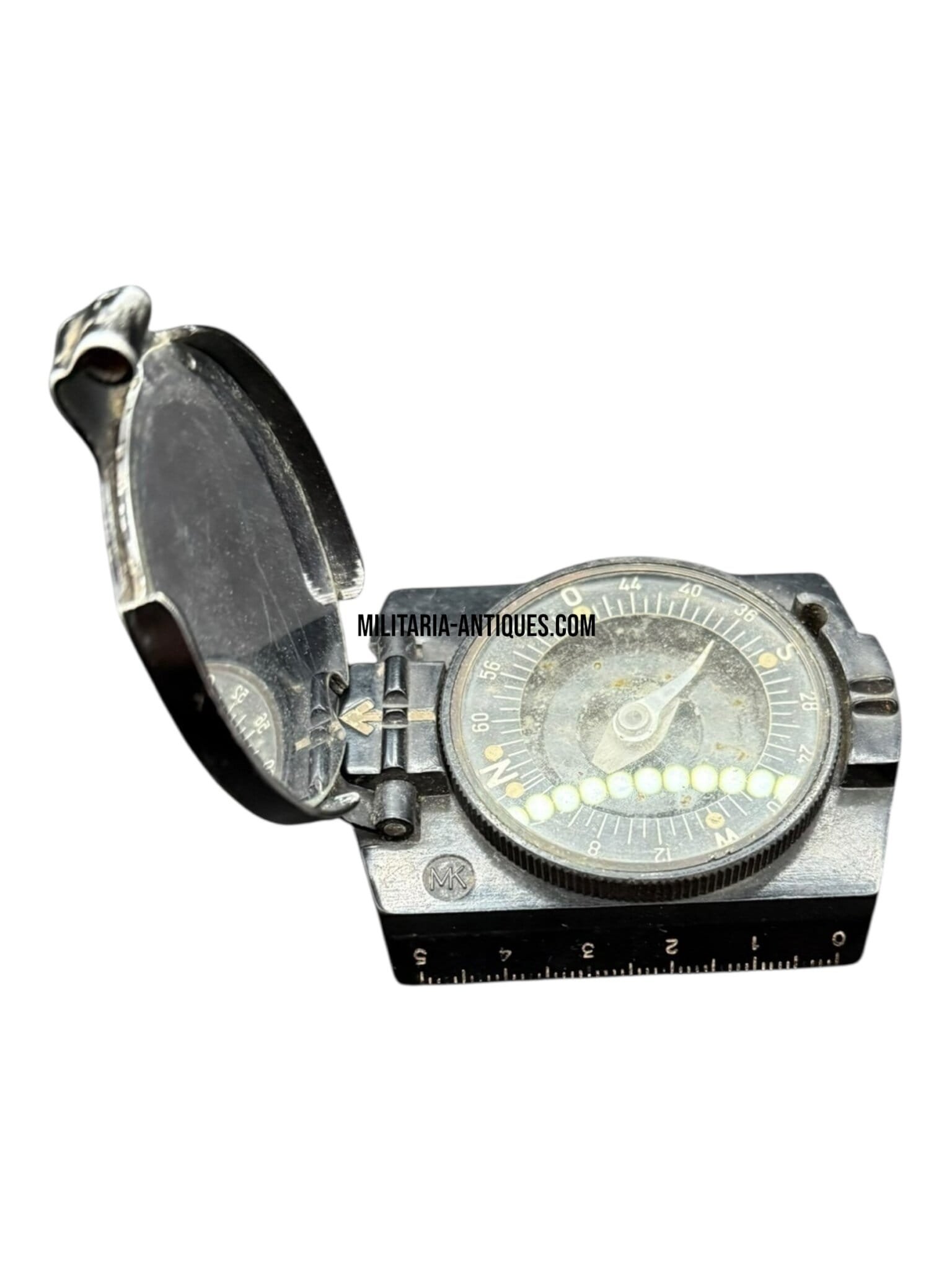 bakelite marching compass marked mk — image 3