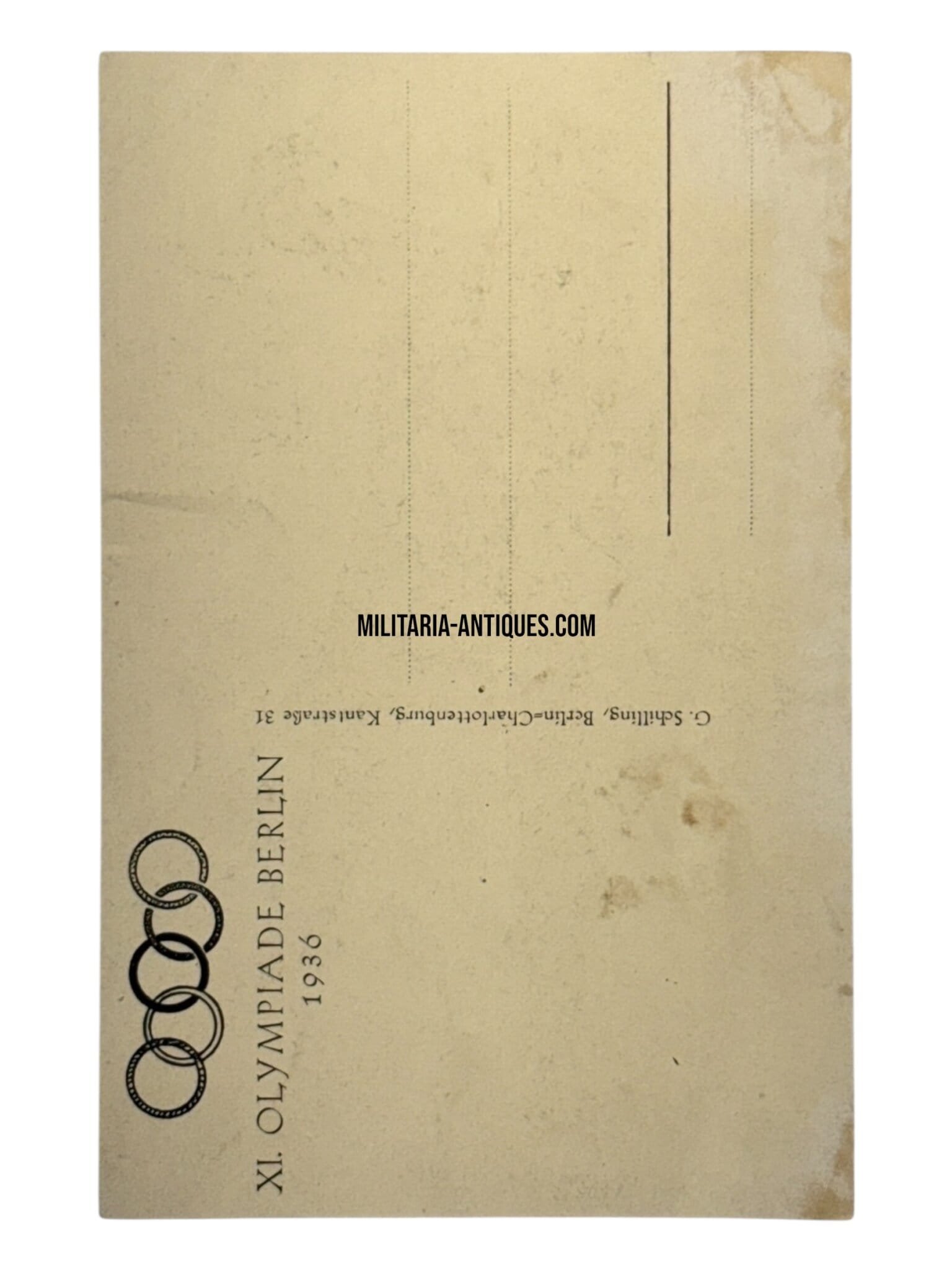 Olympiade Berlin 1936 postcard — image 2