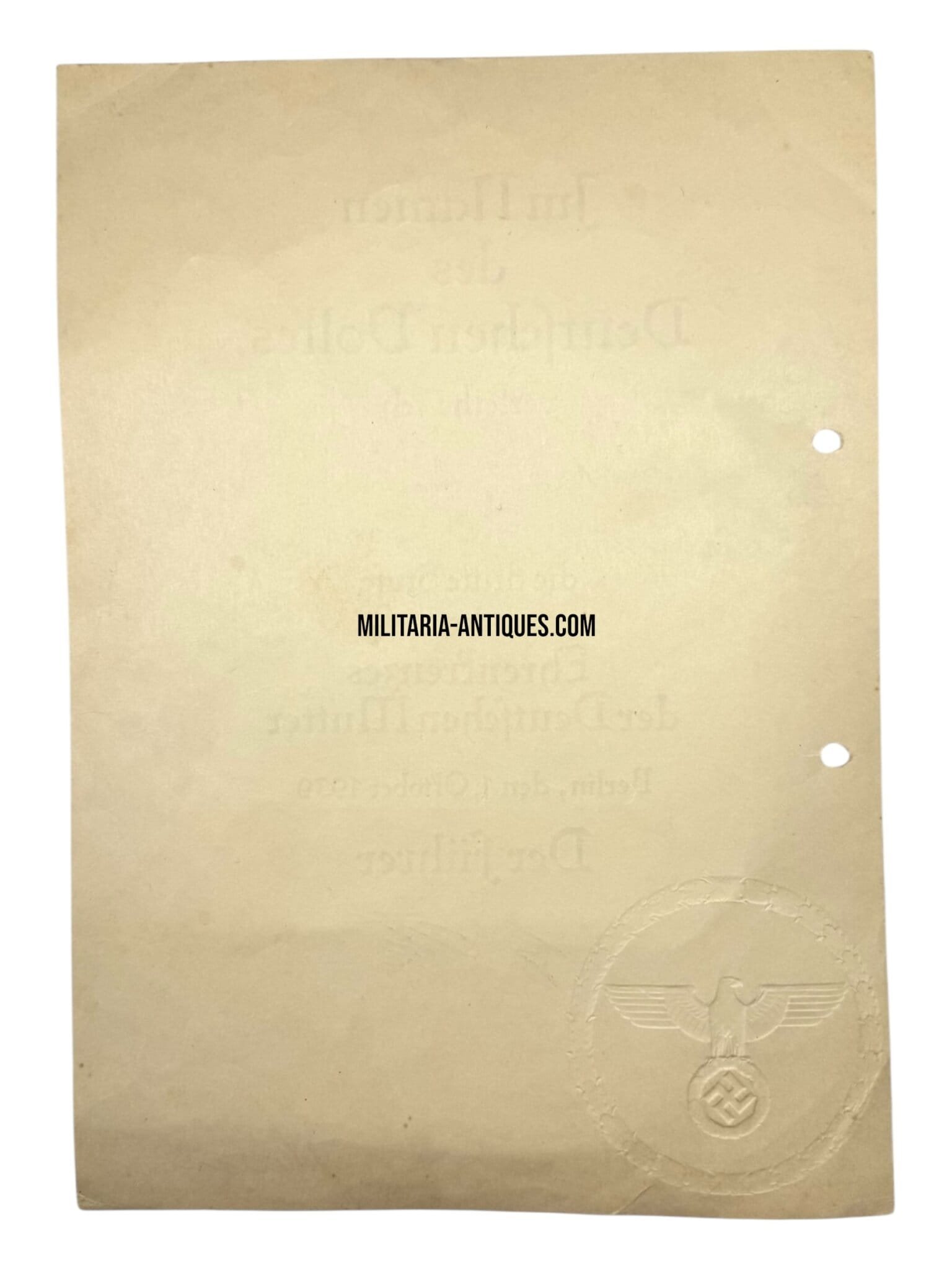 Bronze mother cross citation — image 2