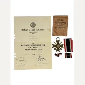 Kriegsverdienstenmedaille set