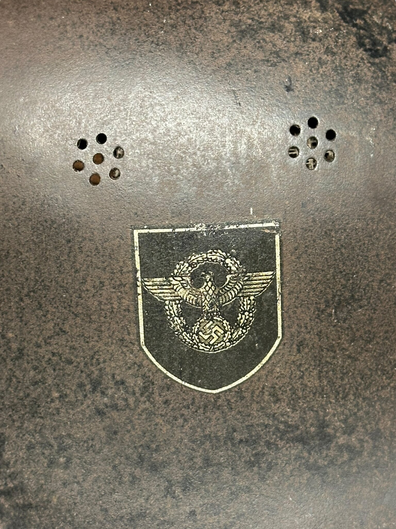 M34 dubble decal Feuerschutzpolizei helmet — image 5