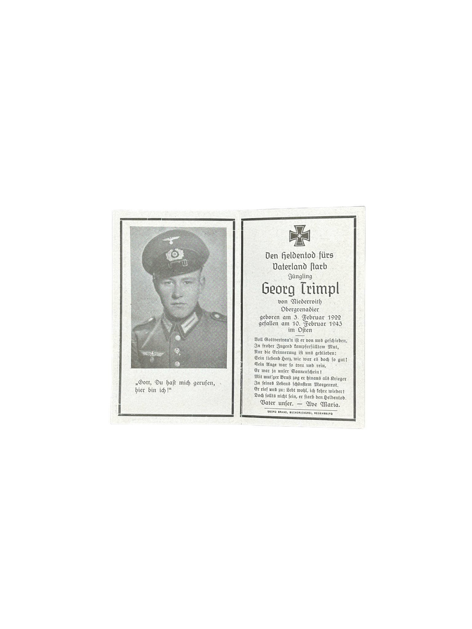 Deathcard Georg Trimpl — image 4