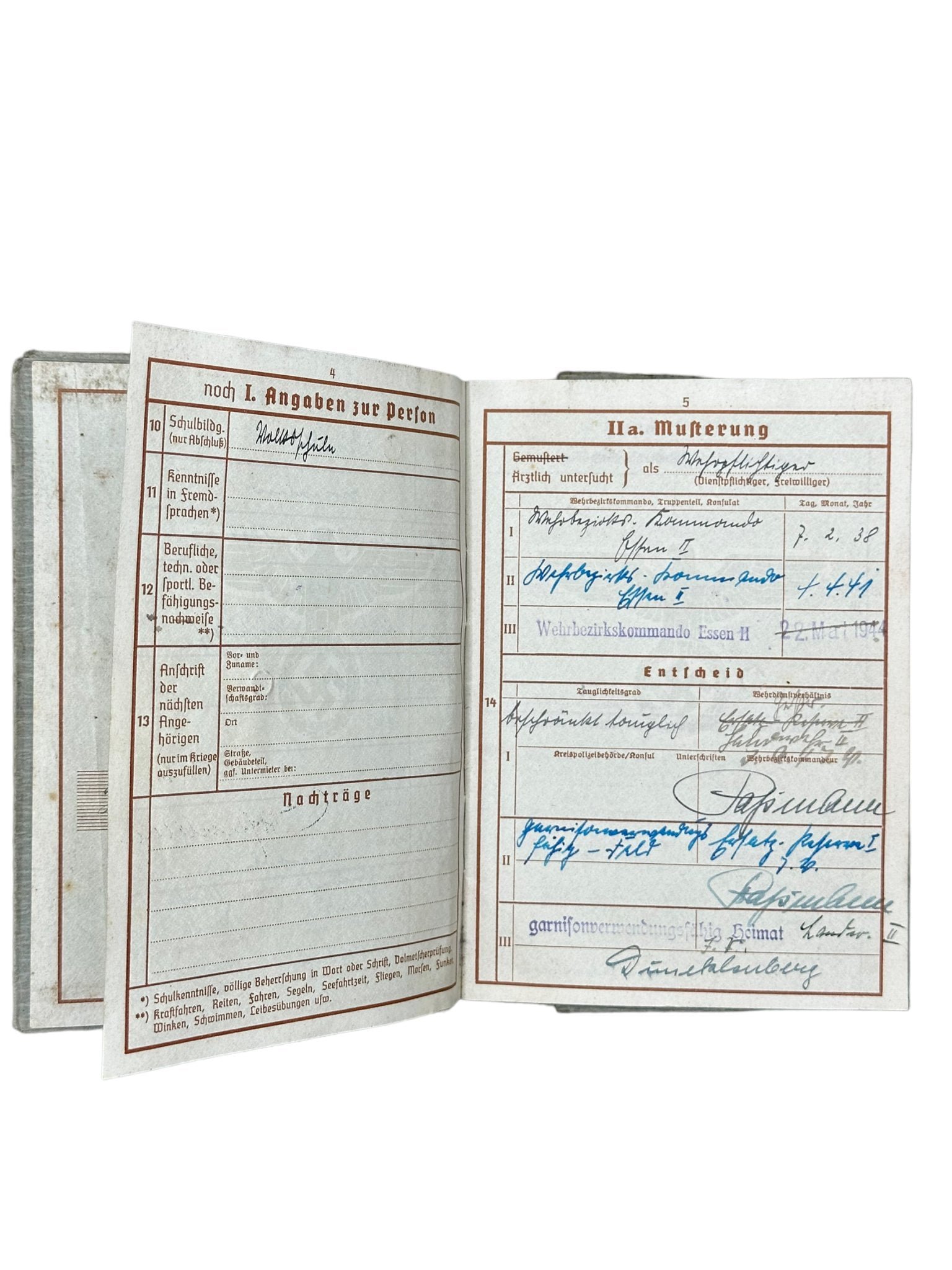 Wehrpass Hermann Wennet — image 8