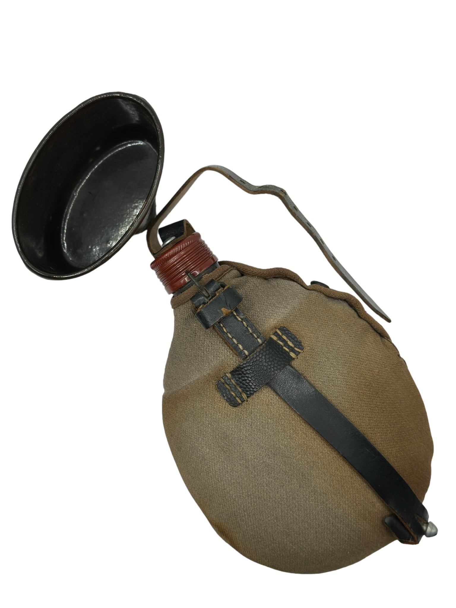 Brown enamel AEMA canteen — image 3