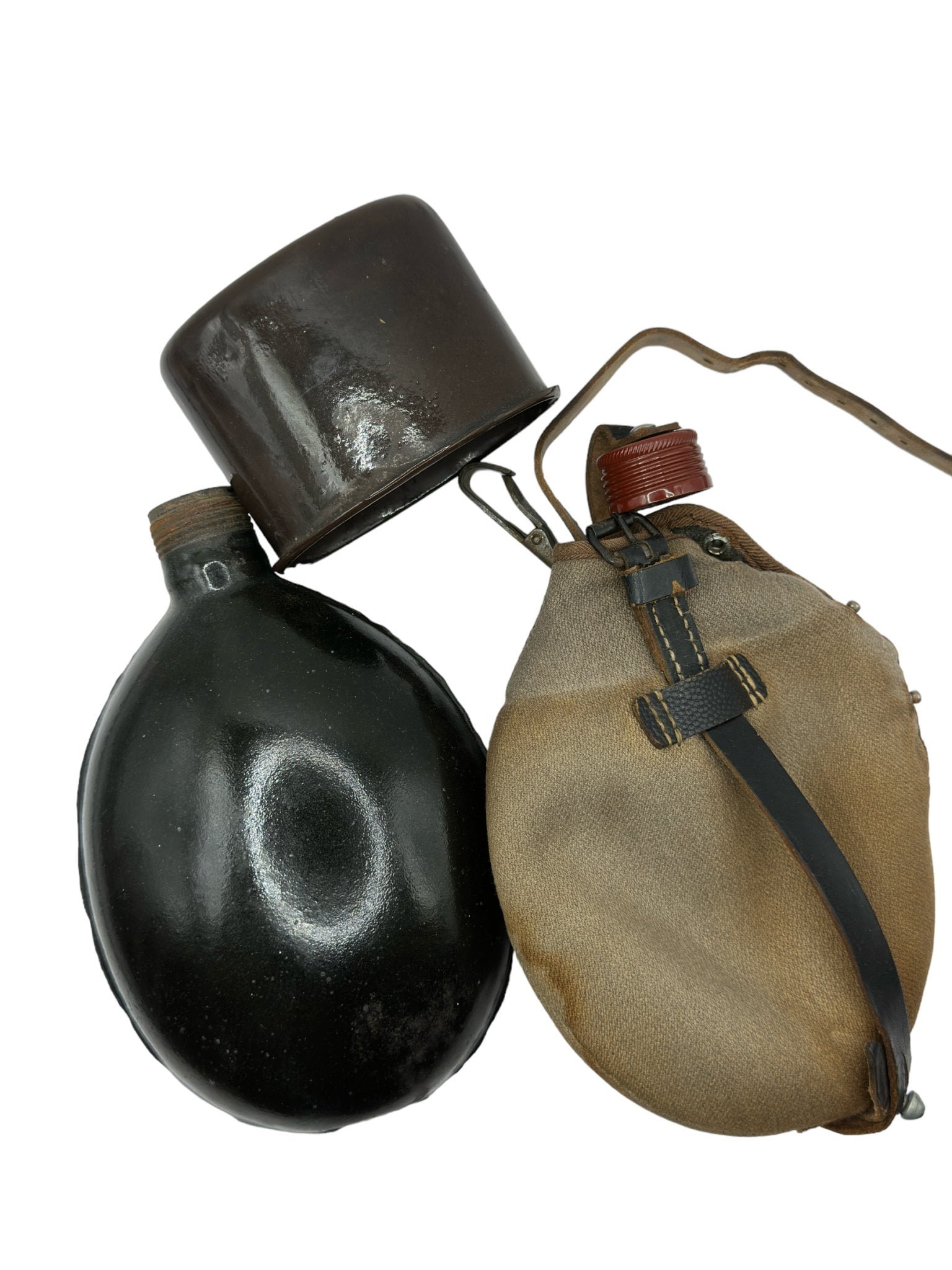 Brown enamel AEMA canteen — image 4