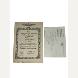 Kriegsmarine Heldentod citation