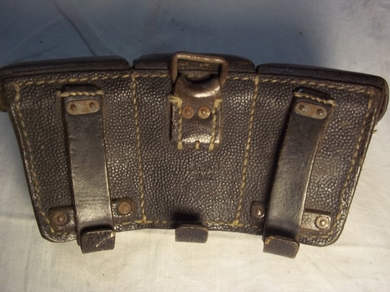 German ammo pouch K-98 COBRA 1942. Duits patroontasje Mauser K-98, 1942 — image 2