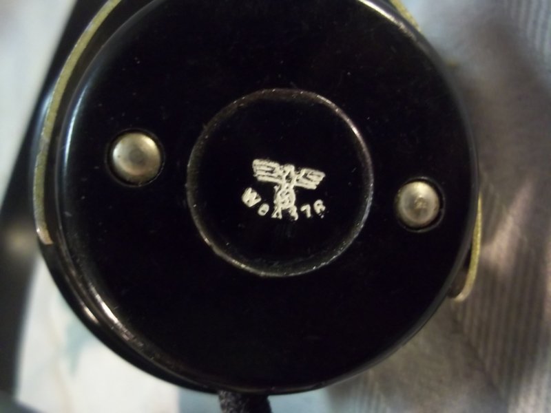 German headphones, nicely marked, Wehrmachtabnahme stamps. Duitse koptelefoon met WA stempel. geen stekker meer. — image 5