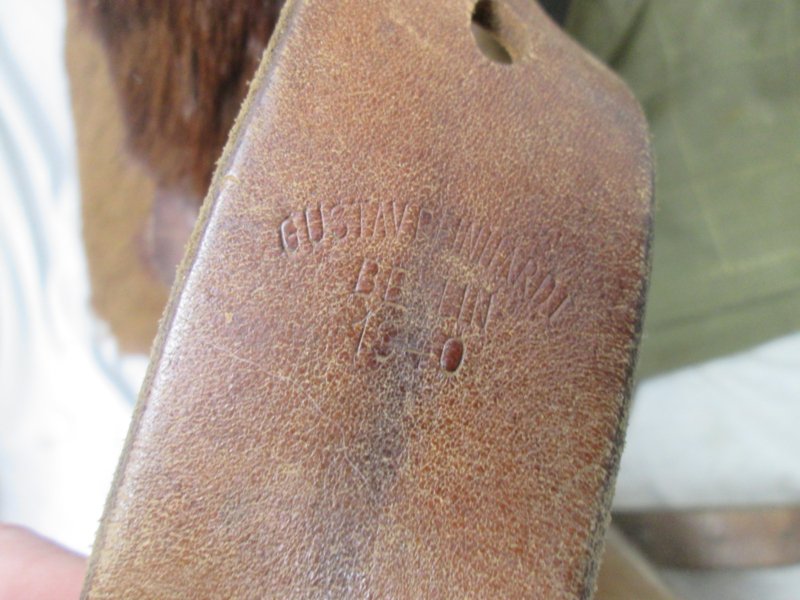 German backpack with fur, dated 1940 Berlin. Duitse bontrugzak, geheel compleet mooi gemarkeerd zeer nette staat. 1940- Berlijn. — image 3