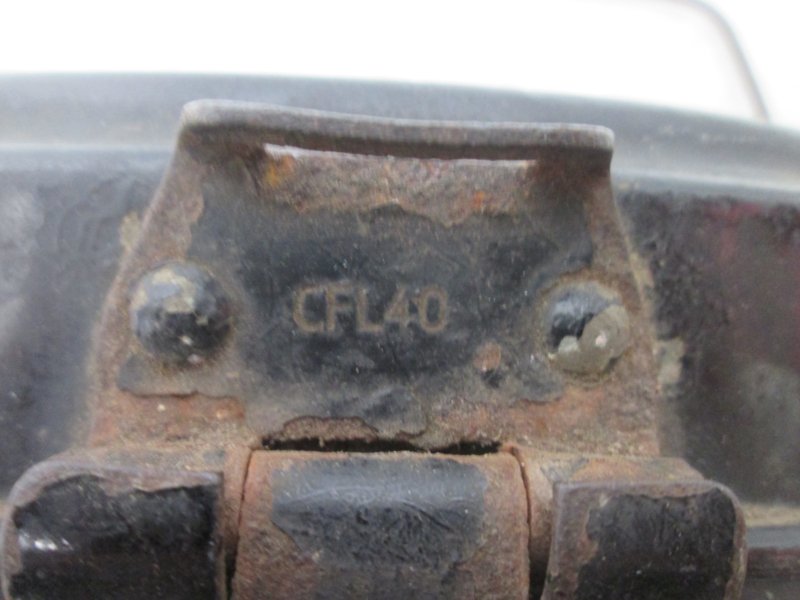 German messtin black, nicely marked. Duitse messtin, zwart met datums. — image 2