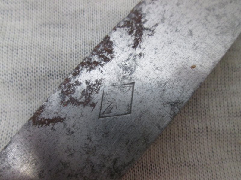 German knife, with luftwaffe stamp. Duits broodmes mooi gemarkeerd luftwaffe adelaar — image 2