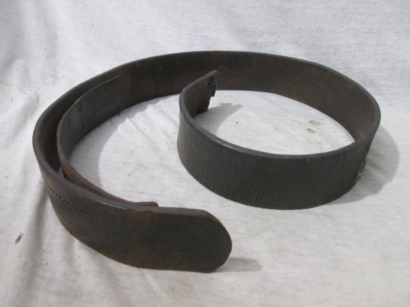 German belt nicely marked, Duits leren riem, met markering. — image 2