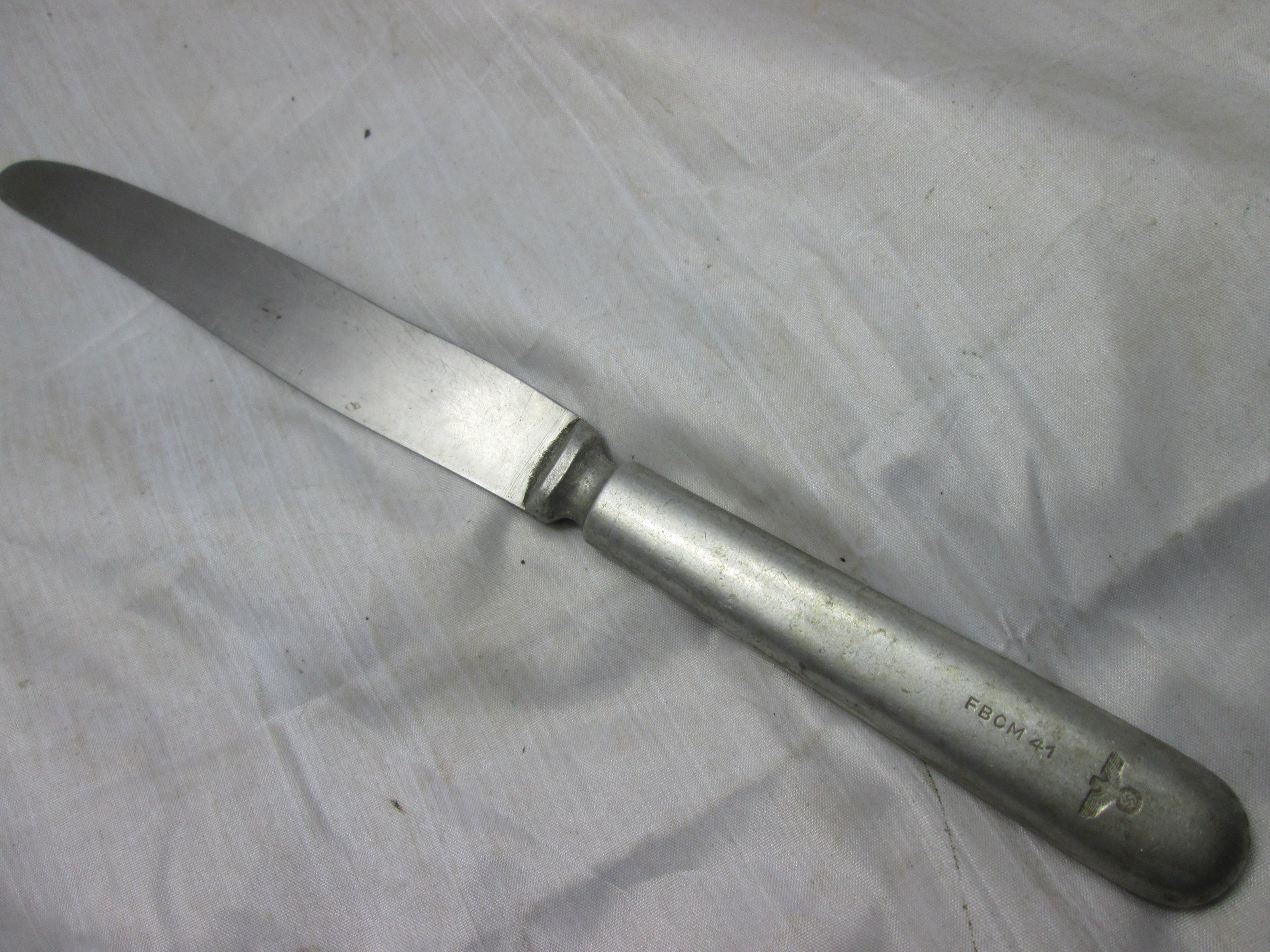 German wehrmacht dinner knife. Duits bestek mes met Wehrmachtadelaar. — image 2