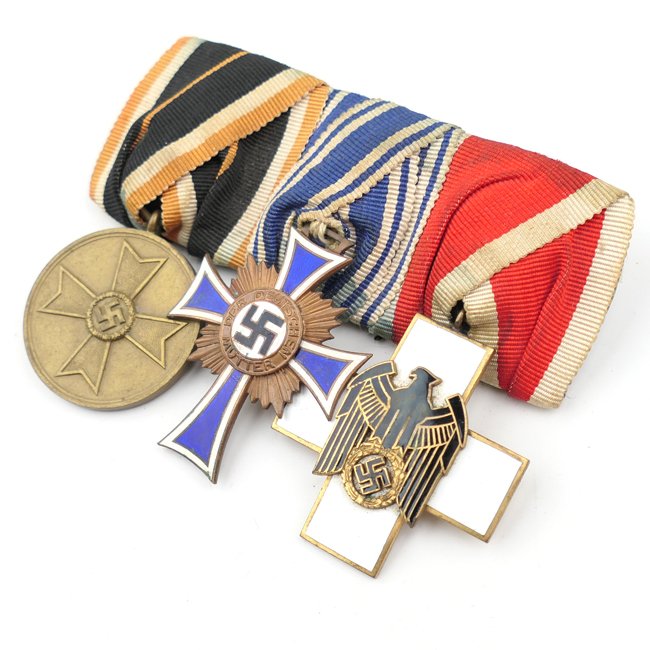 3-Piece Mother's Cross & Social Welfare Medal Bar — image 2
