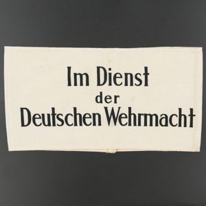 'Im Dienst der Deutschen Wehrmacht' Armband