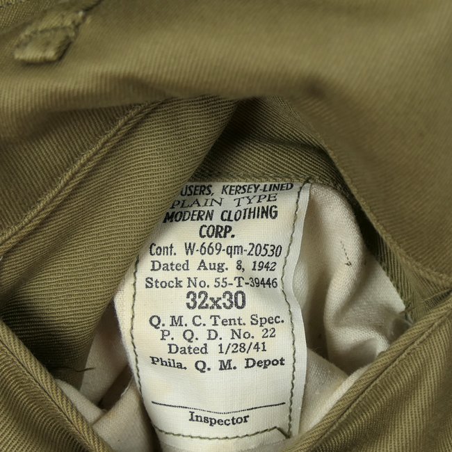 US M-1941 Kersey Lined Trousers — image 6