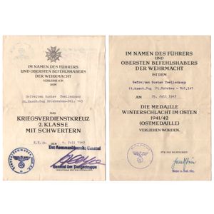 Set of 2 Award Documents