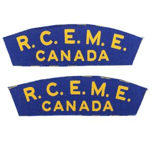 Canadian 'R.C.E.M.E. Canada' Shoulder Titles