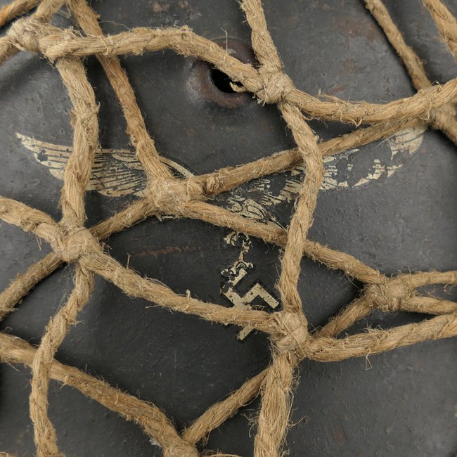 Luftwaffe SD M42 Combat Helmet with 'Tarnnetz' — image 10