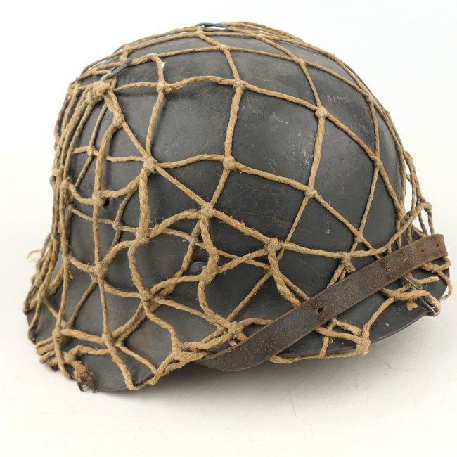 Luftwaffe SD M42 Combat Helmet with 'Tarnnetz' — image 3