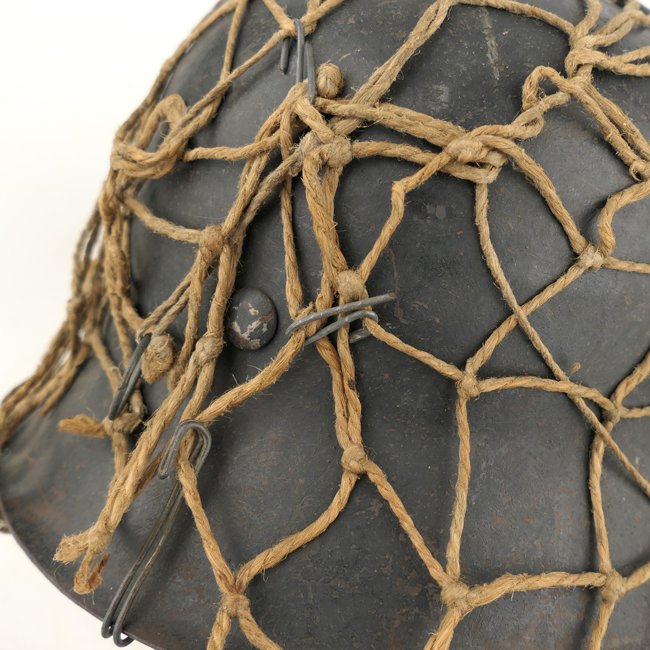 Luftwaffe SD M42 Combat Helmet with 'Tarnnetz' — image 8