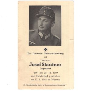 WH (Heer) Death Notice