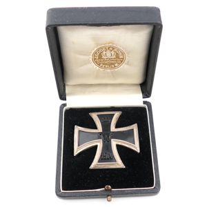 Cased WW1 Iron Cross 1st Class 'Godet' with Hooks