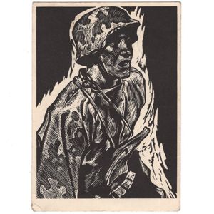 'Männer der Waffen-SS - Angriff' Postcard