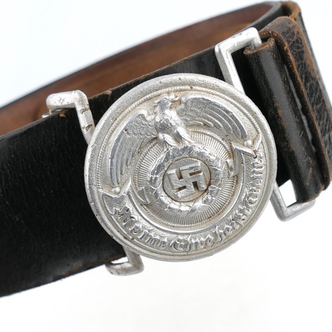 Waffen-SS Officer's Leather Belt & Buckle — image 2