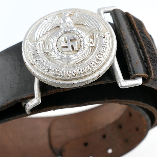 Waffen-SS Officer's Leather Belt & Buckle — image 3