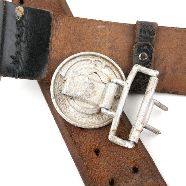 Waffen-SS Officer's Leather Belt & Buckle — image 6