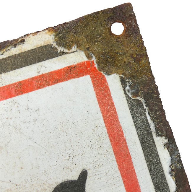 NSDAP 'Unser Gruß ist Heil Hitler!' Enamel Sign — image 3