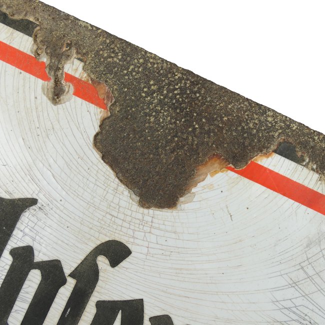 NSDAP 'Unser Gruß ist Heil Hitler!' Enamel Sign — image 6