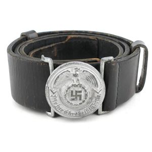 Waffen-SS Officer's Leather Belt & Buckle