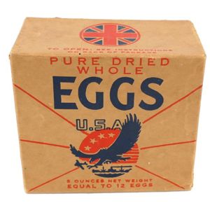 WW2 US Pure dried whole Eggs Package