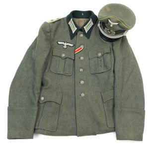 WH (Heer) 'Panzergrenadier' Officer's Tunic & Visor Cap