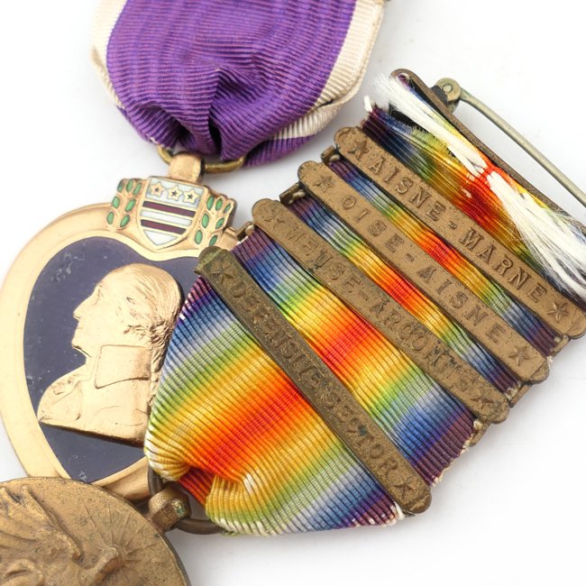 WW1 US Purple Heart Medal Grouping — image 2