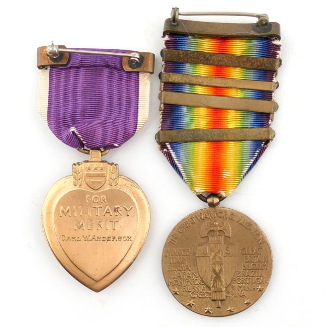 WW1 US Purple Heart Medal Grouping — image 3