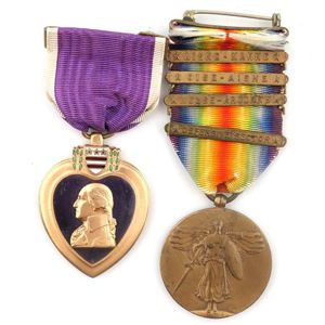 WW1 US Purple Heart Medal Grouping