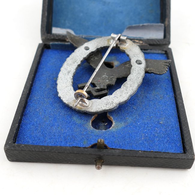 Cased Luftwaffe Pilots Badge - 'FLL' — image 5