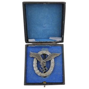 Cased Luftwaffe Pilots Badge - 'FLL'